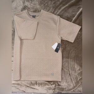 Saints Studio Mens Shirt Size Large L tan embossed pattern Fashion
Designer